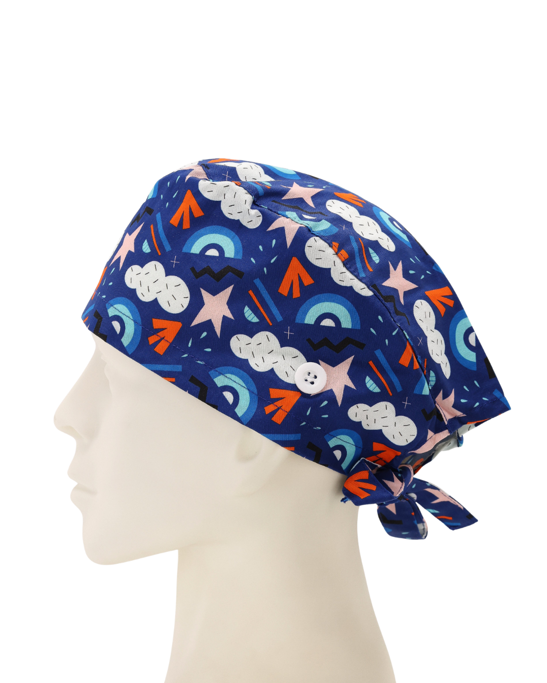 TSC Geometric Patterns surgical cap - left view