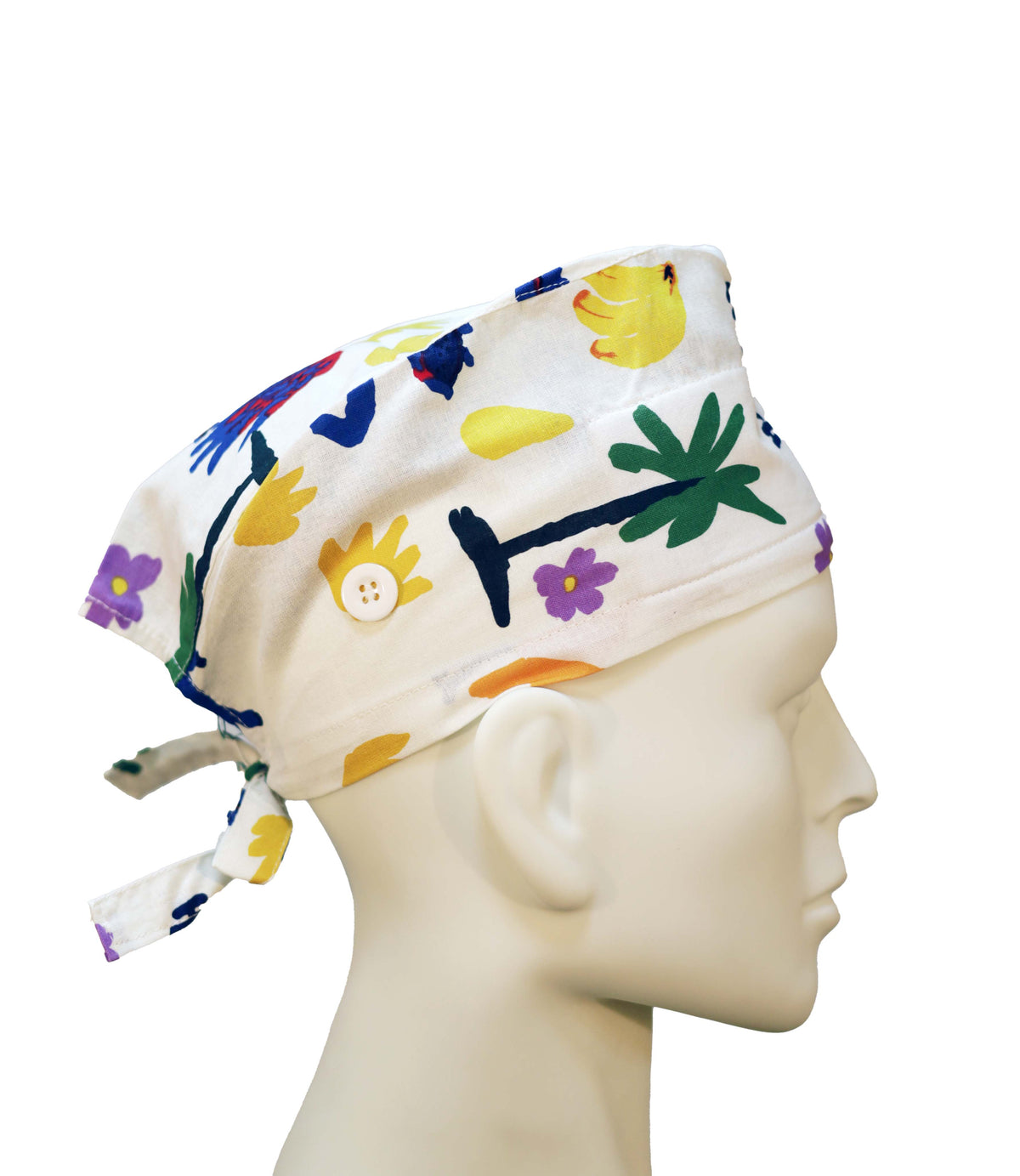 TSC Hawaii White surgical cap - right view