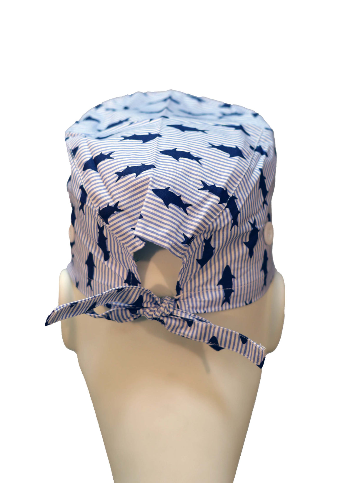 TSC Shark surgical cap - back view