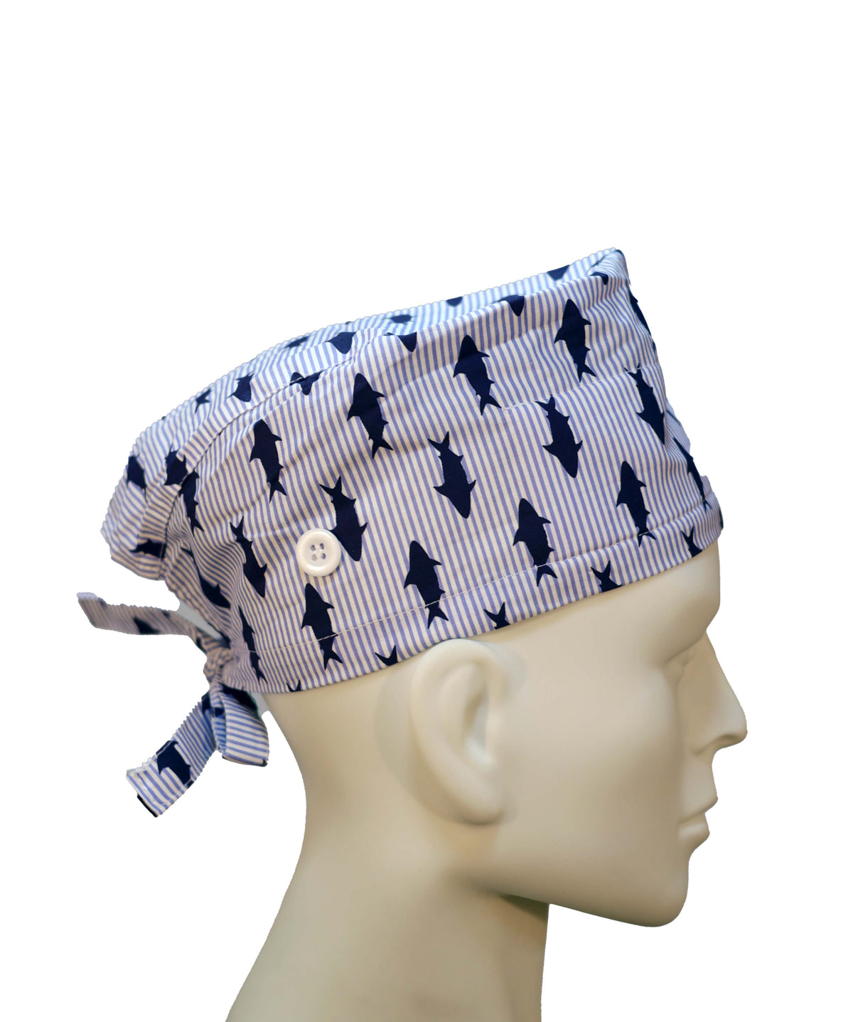 TSC Shark surgical cap - left view